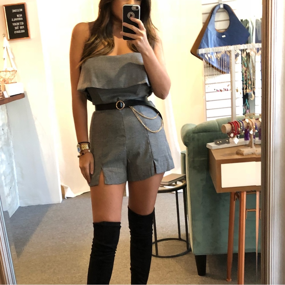Strapless Romper